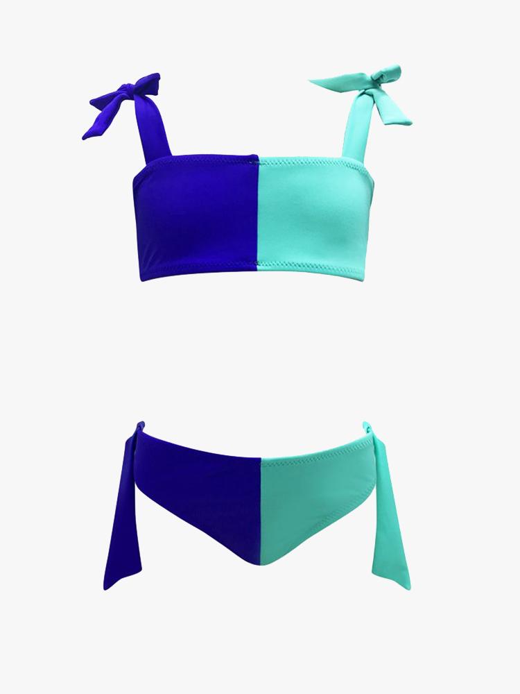 Nessi Byrd Girls’ Foster Blue Swim Suit - Saint Bernard