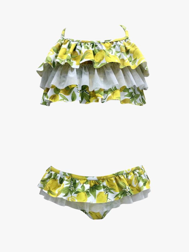 Nessi Byrd Girls’ Atti Two Piece Swimsuit - Saint Bernard