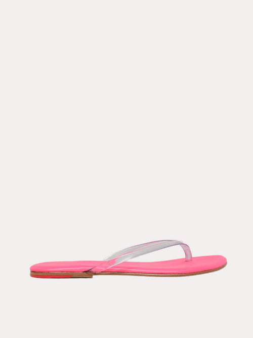 Tkees Women's Lily Neon Clear Flip Flops