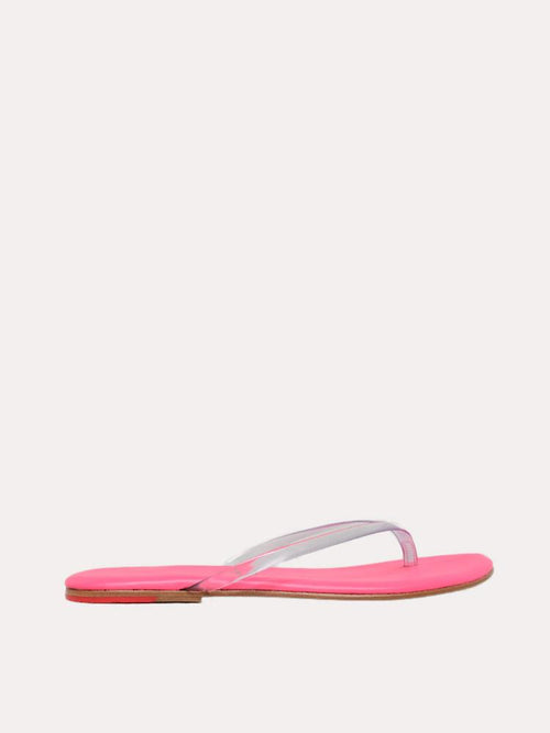 Tkees Women's Lily Neon Clear Flip Flops