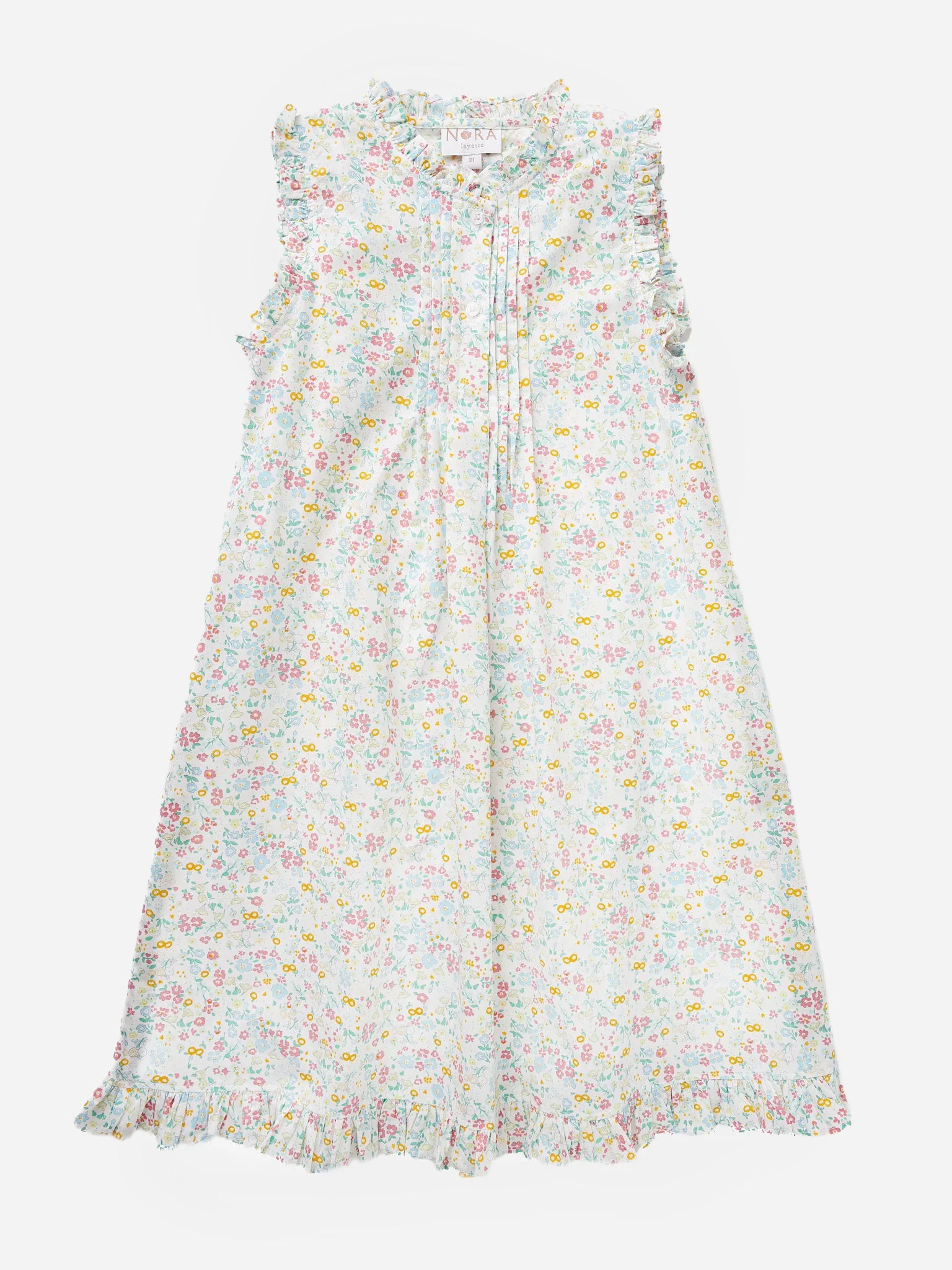 Lenora Girls' Josie Garden Party Nightdress - Saint Bernard