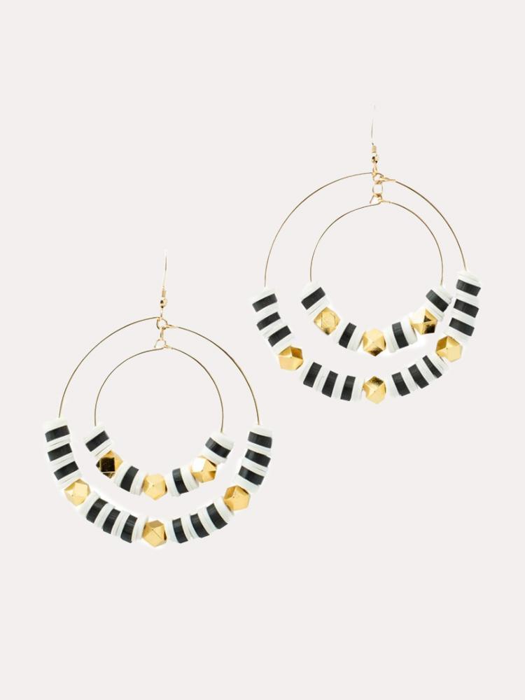 Marli and Lenny Double Hoop Earrings - Saint Bernard