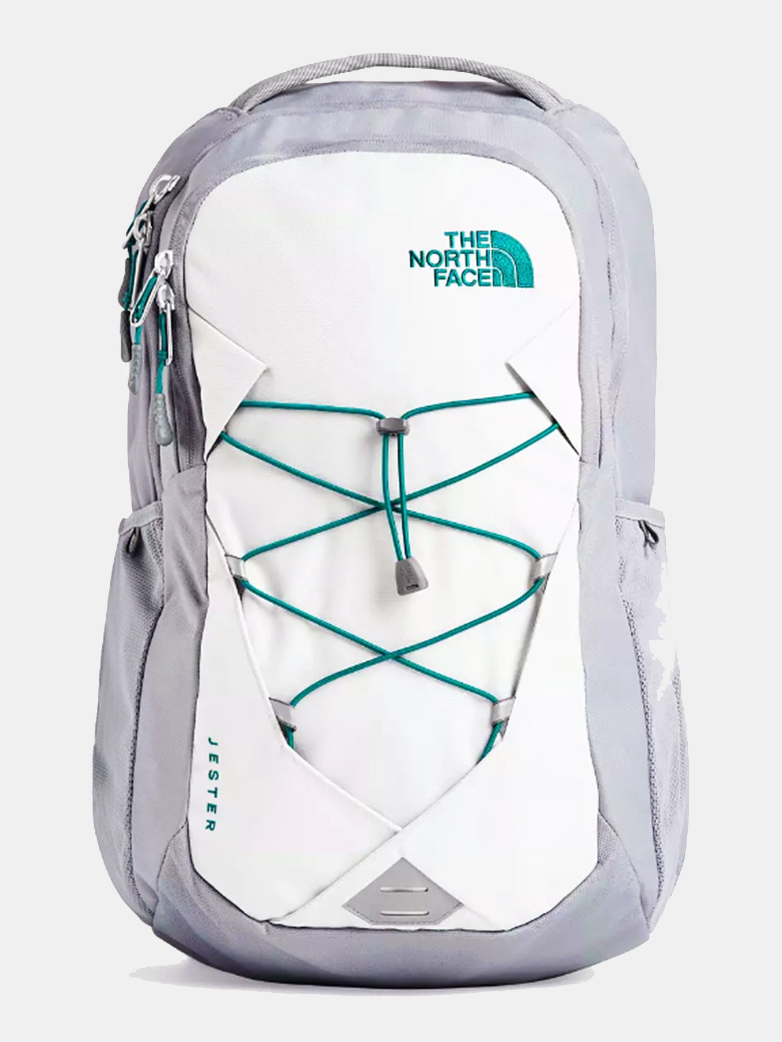 all white north face jester backpack The - - Women's ready style in a clean white colorway with premium metallic accents The North Face Jester 27
