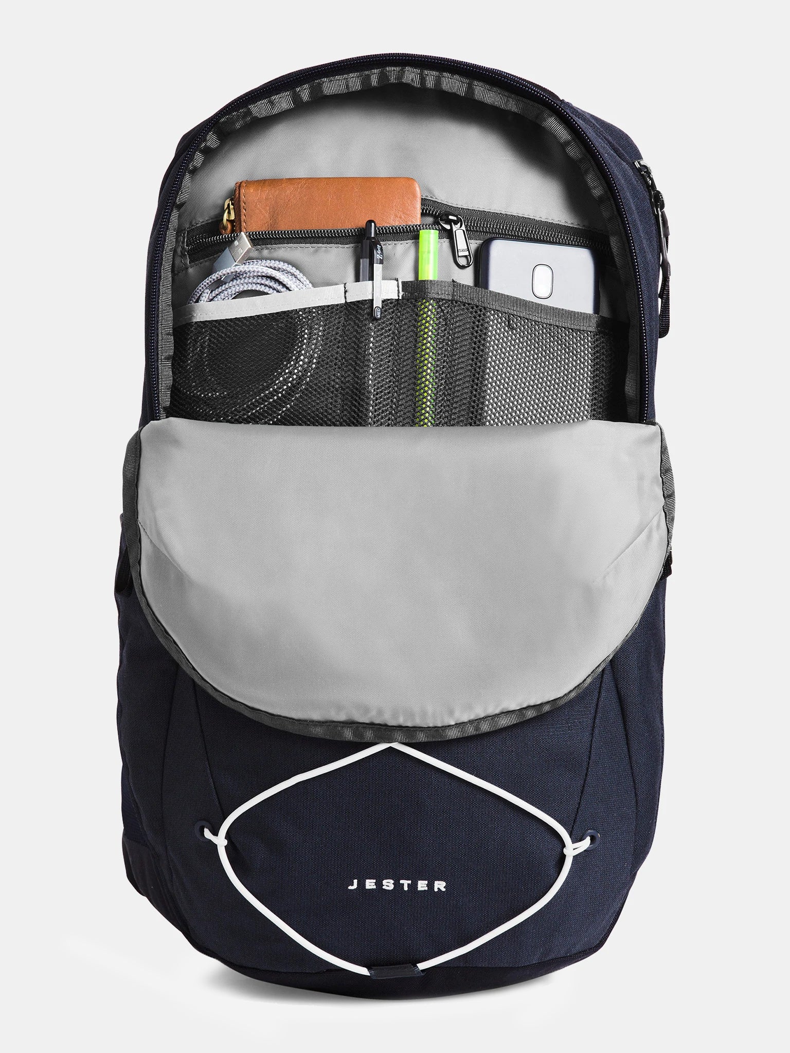 grey north face jester backpack t196 t596 The North Face Jester Backpack – Saint Bernard