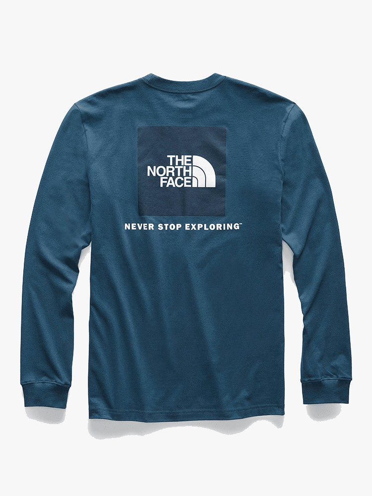 The North Face Men's Long Sleeve Red Box Tee - Saint Bernard