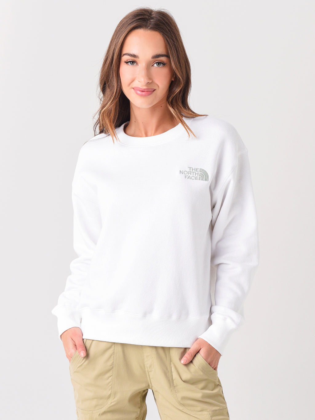 The North Face Women's Parks Slightly Cropped Crew - Saint Bernard