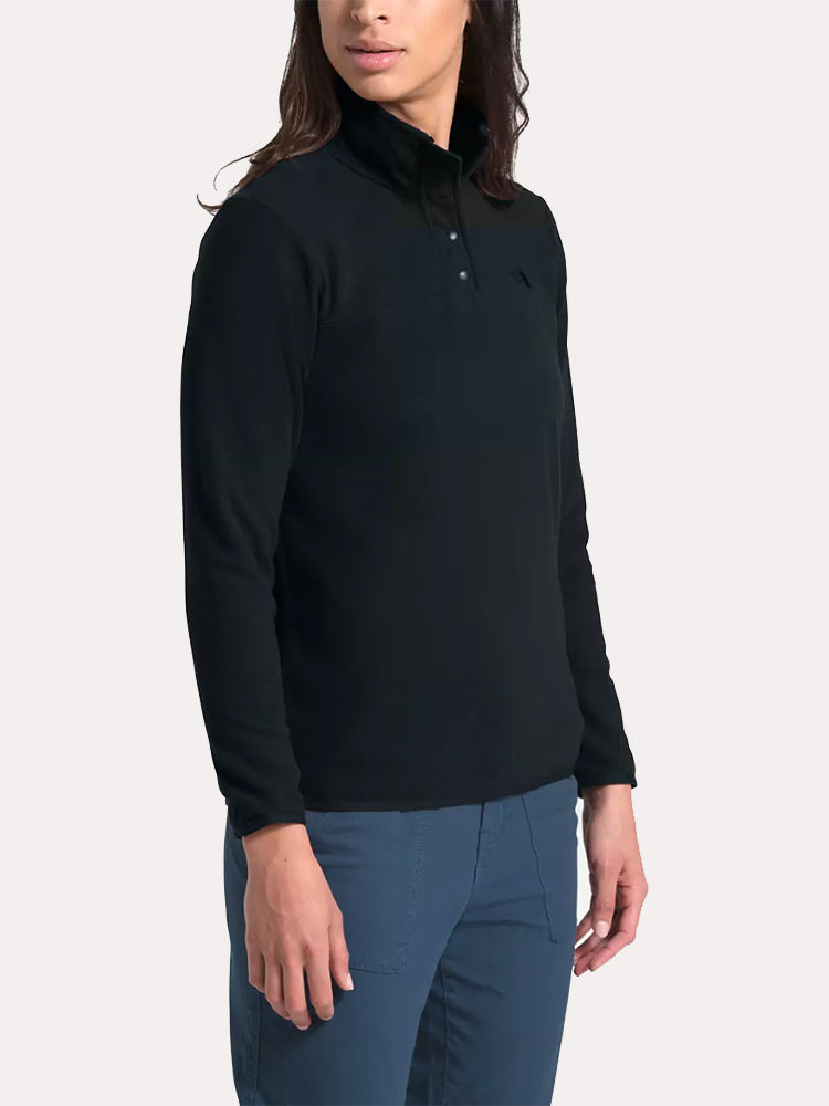 The North Face Women's TKA Glacier Snap-Neck Pullover - Saint Bernard