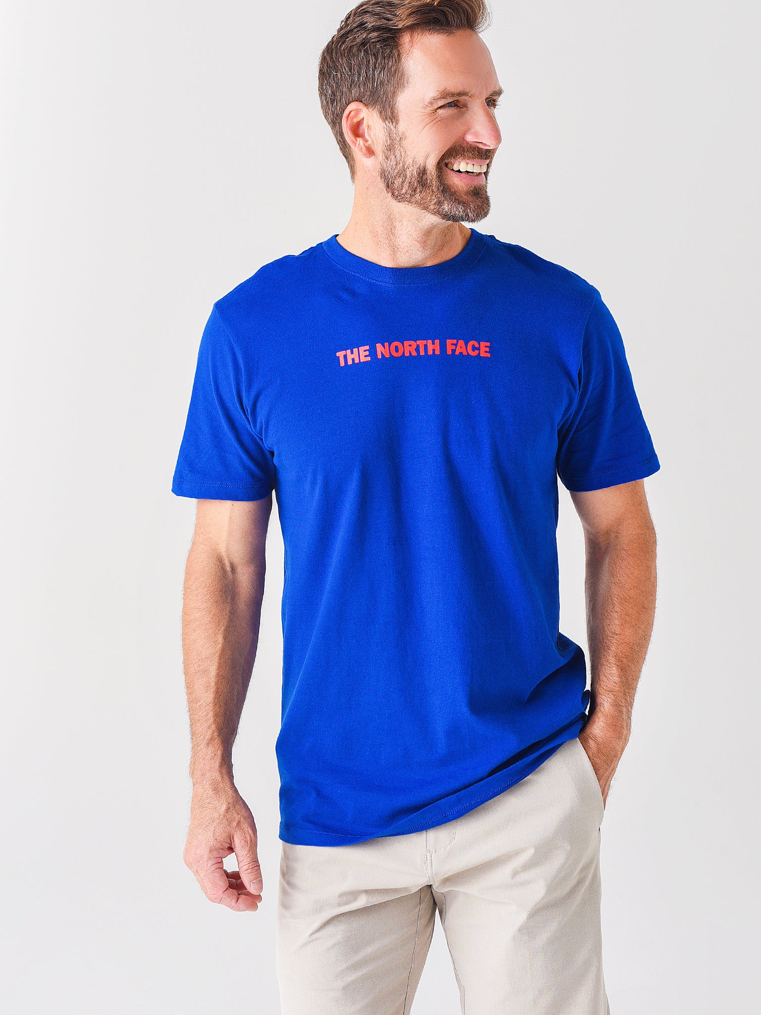 The North Face Men's New Short Sleeve USA Box Tee - Saint Bernard