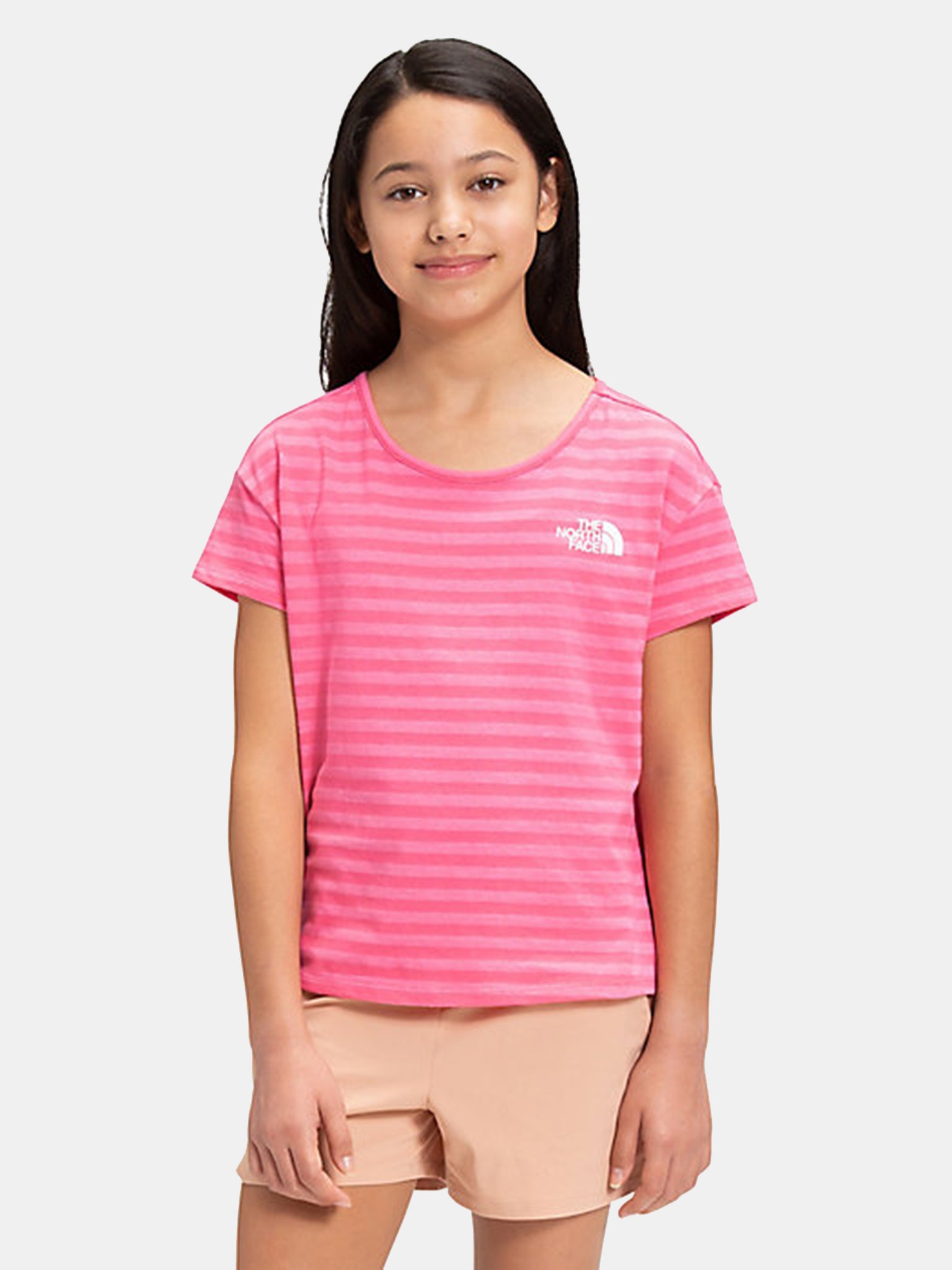 The North Face Girls' Short Sleeve Tri-Blend Tee - Saint Bernard