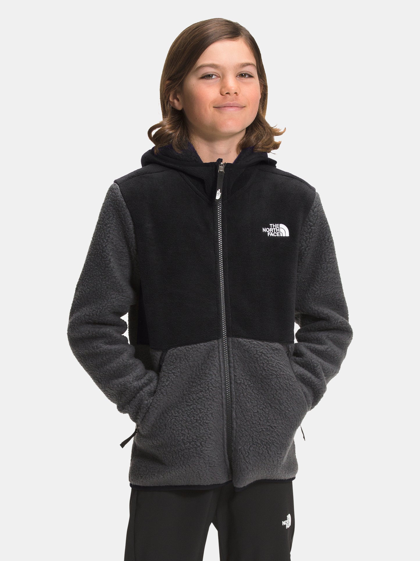 The North Face Boys’ Forrest Full Zip Hooded Fleece Jacket - Saint Bernard