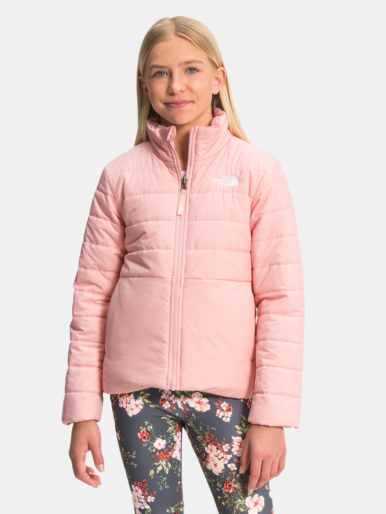 The North Face Girls' Reversible Mossbud Swirl Jacket