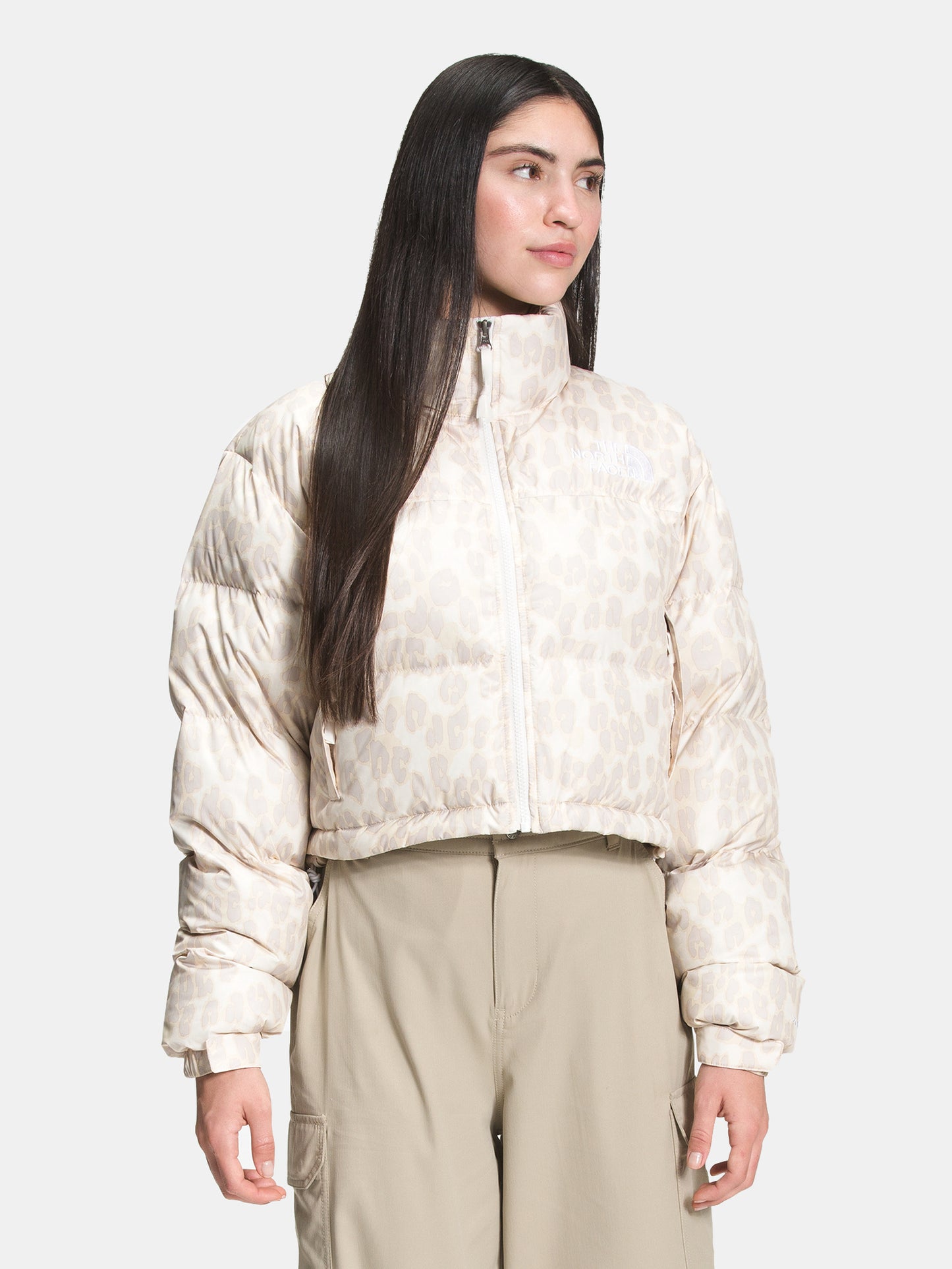 The North Face Women’s Printed Nuptse Short Jacket - Saint Bernard