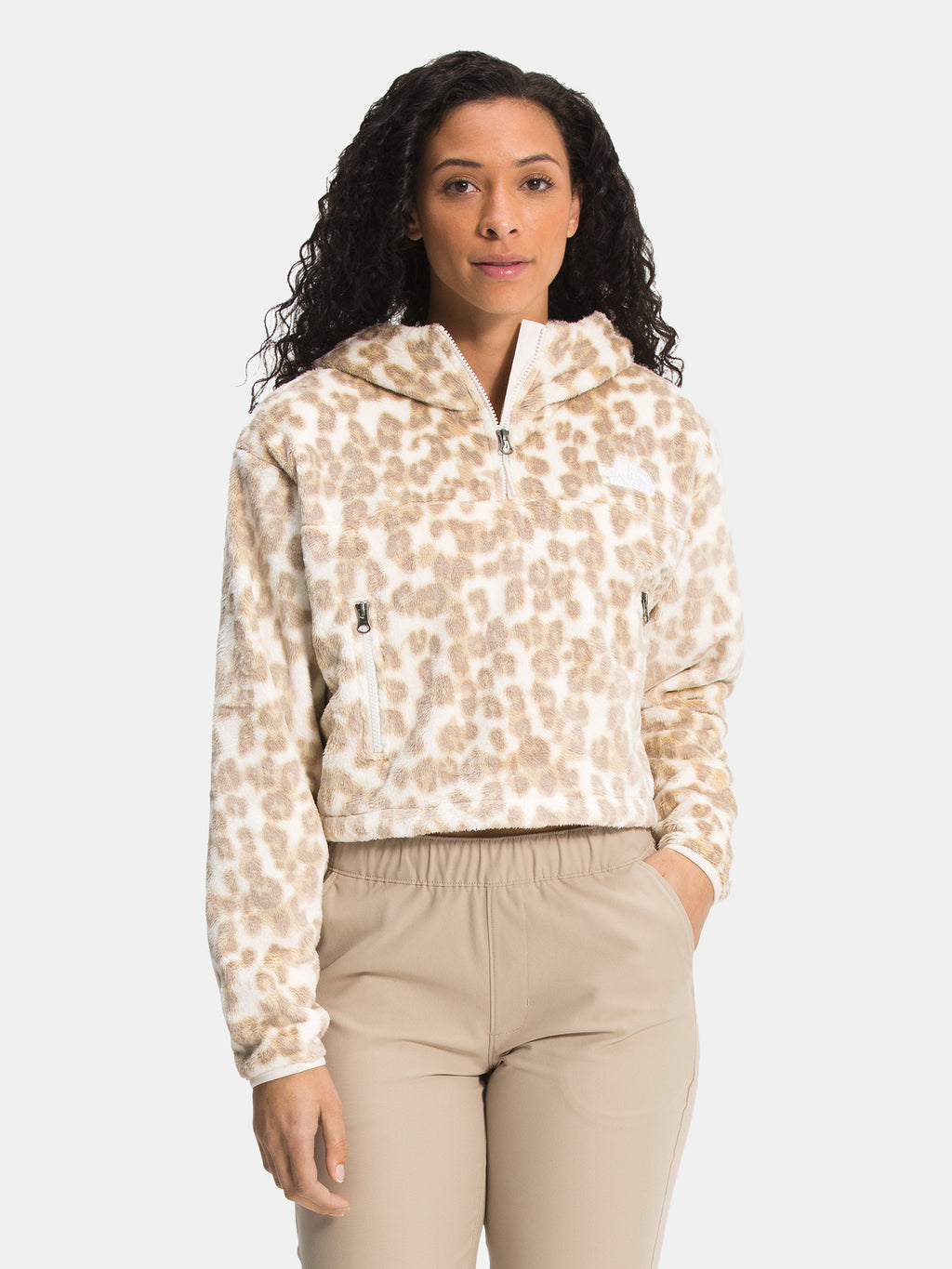 The North Face Women’s Printed Osito 1/4 Zip Hoodie - Saint Bernard