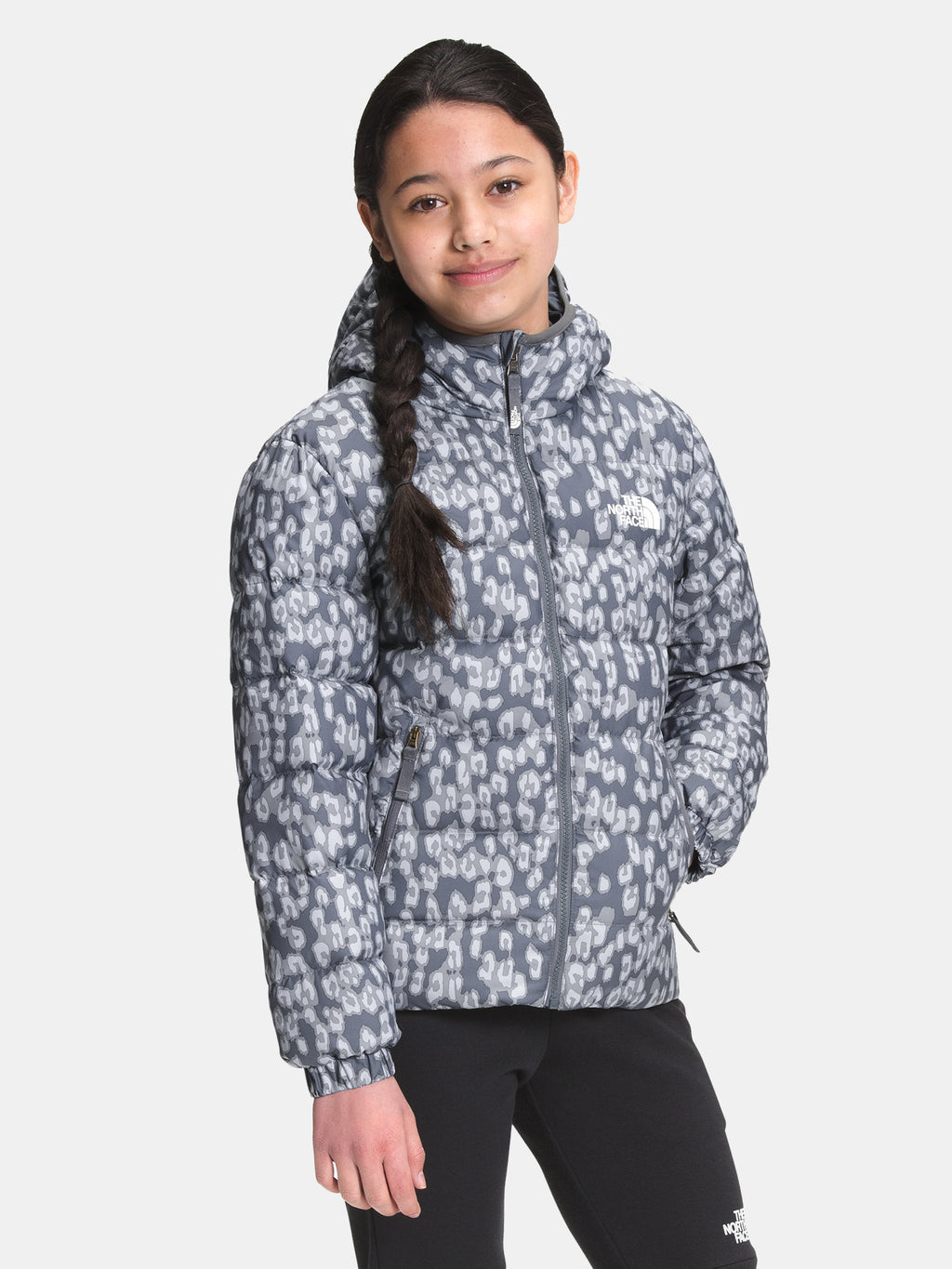 The North Face Girls’ Printed Hyalite Down Jacket - Saint Bernard