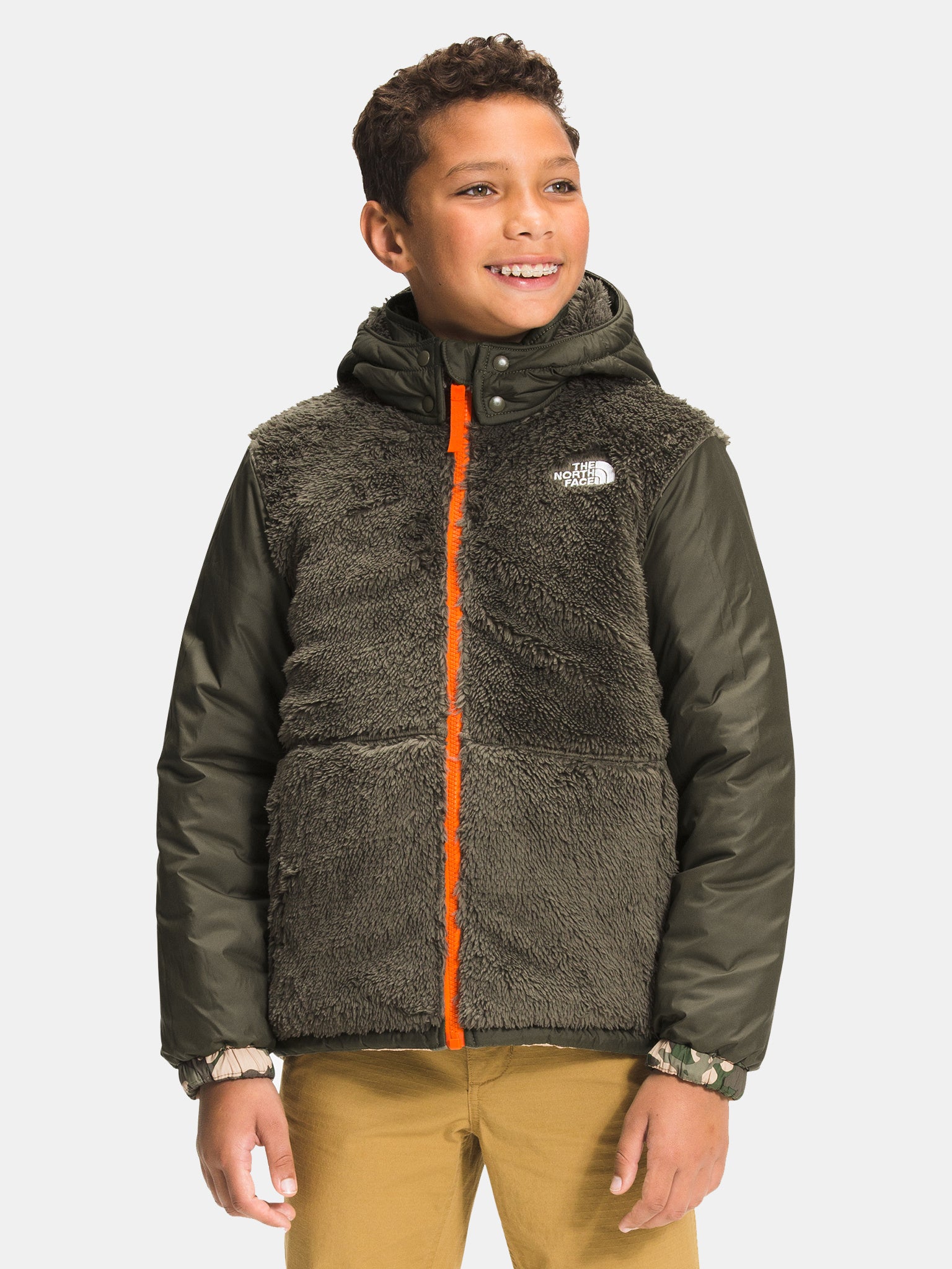 The North Face Boys' Printed Reversible Mount Chimborazo Jacket