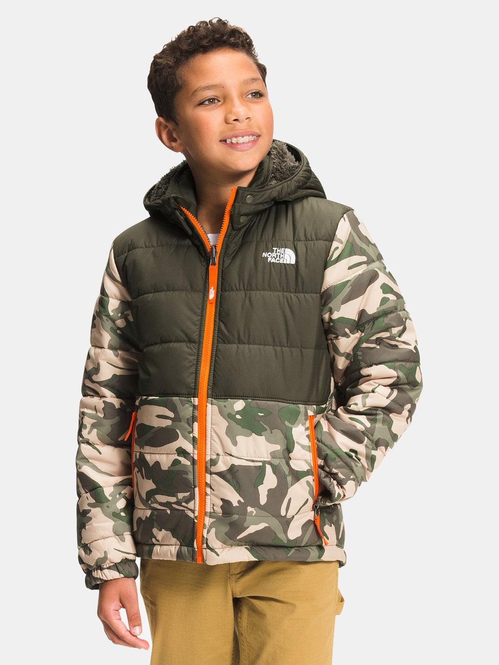 The North Face Boys’ Printed Reversible Mount Chimborazo Jacket - Saint Bernard