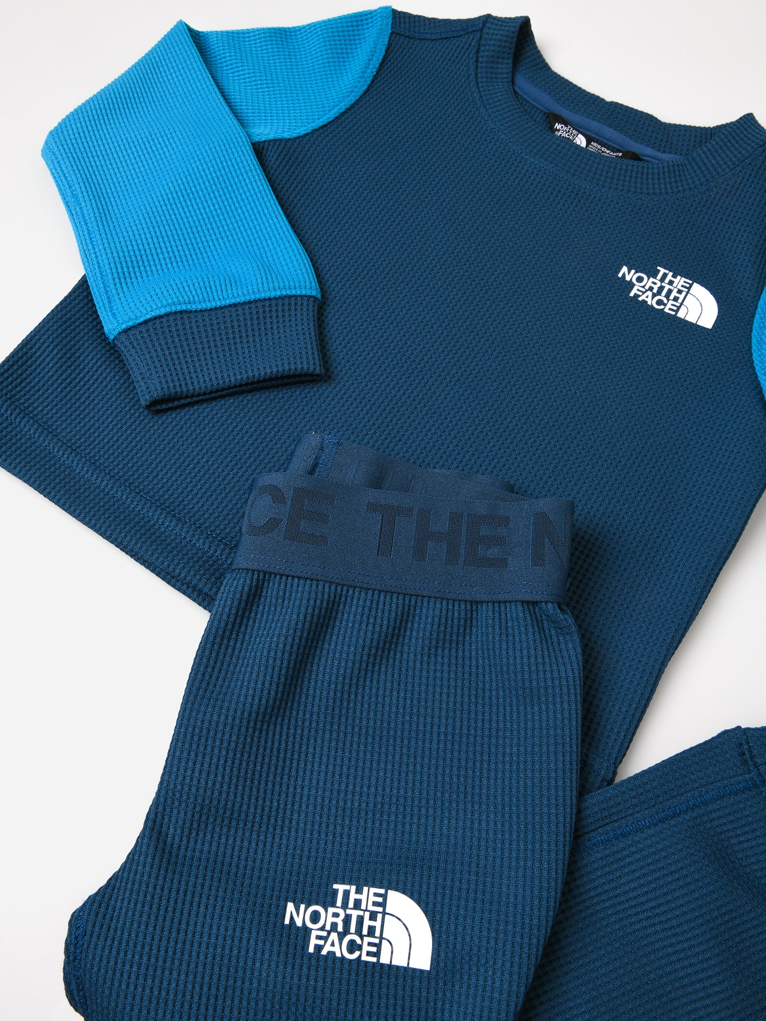 The North Face Kids’ Waffle Base Layer Set - Saint Bernard