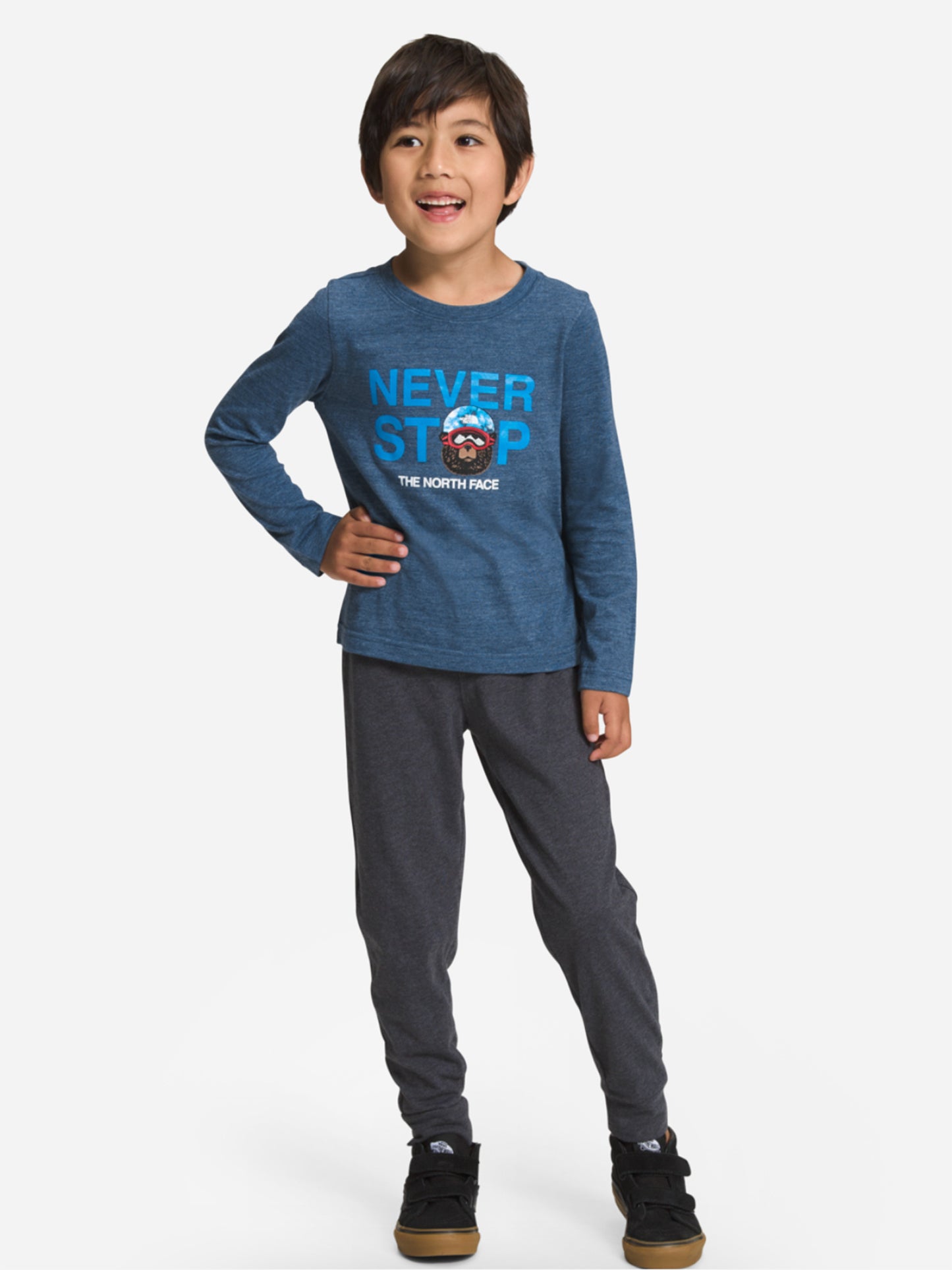 The North Face Long-Sleeve Tri-Blend Graphic Tee - Saint Bernard