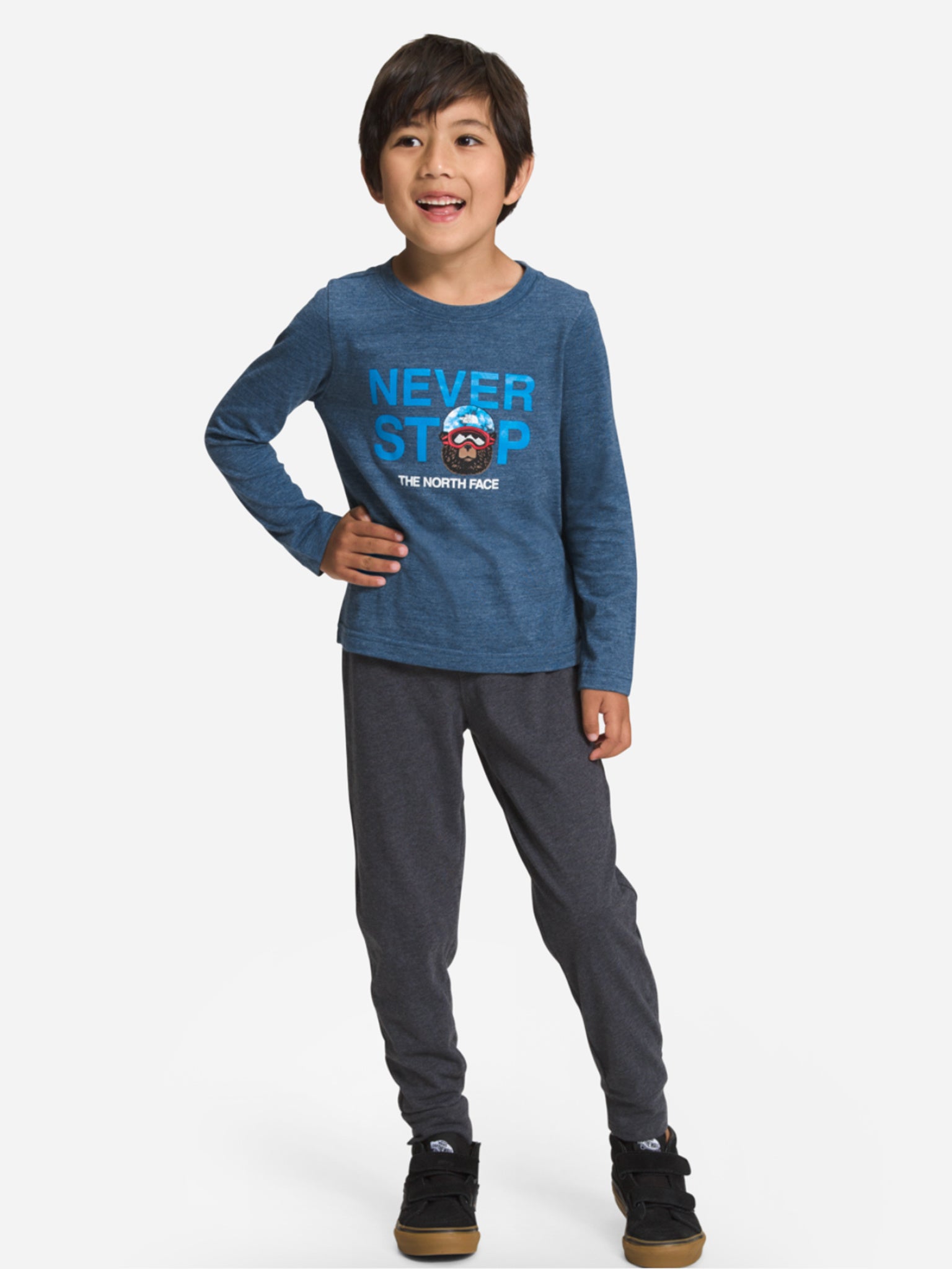 The North Face Long-Sleeve Tri-Blend Graphic Tee - Saint Bernard