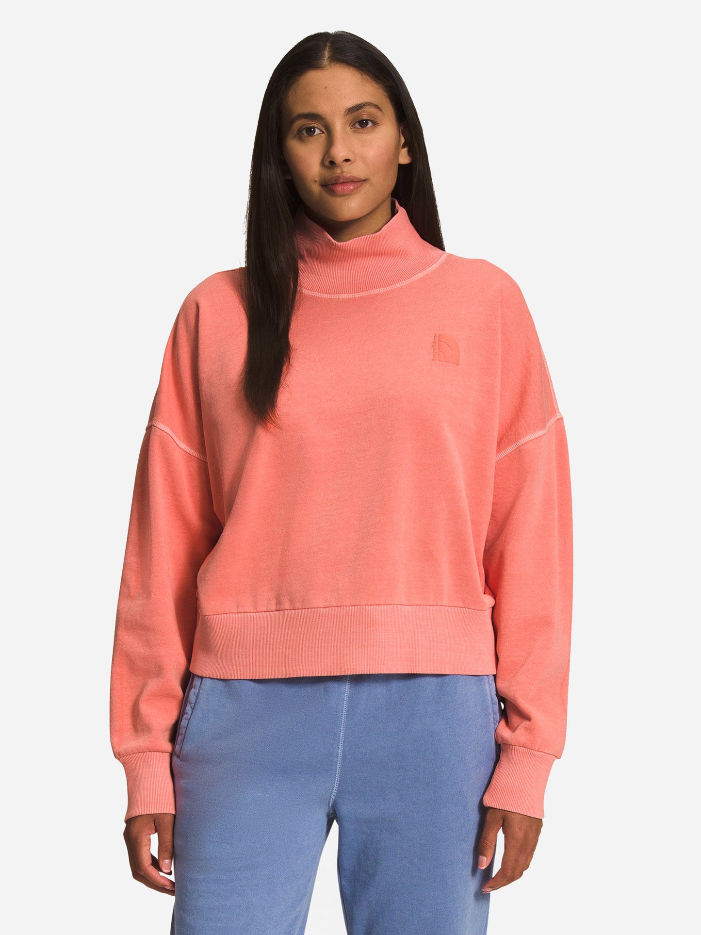 The North Face Women’s Garment Dye Mock-Neck Pullover