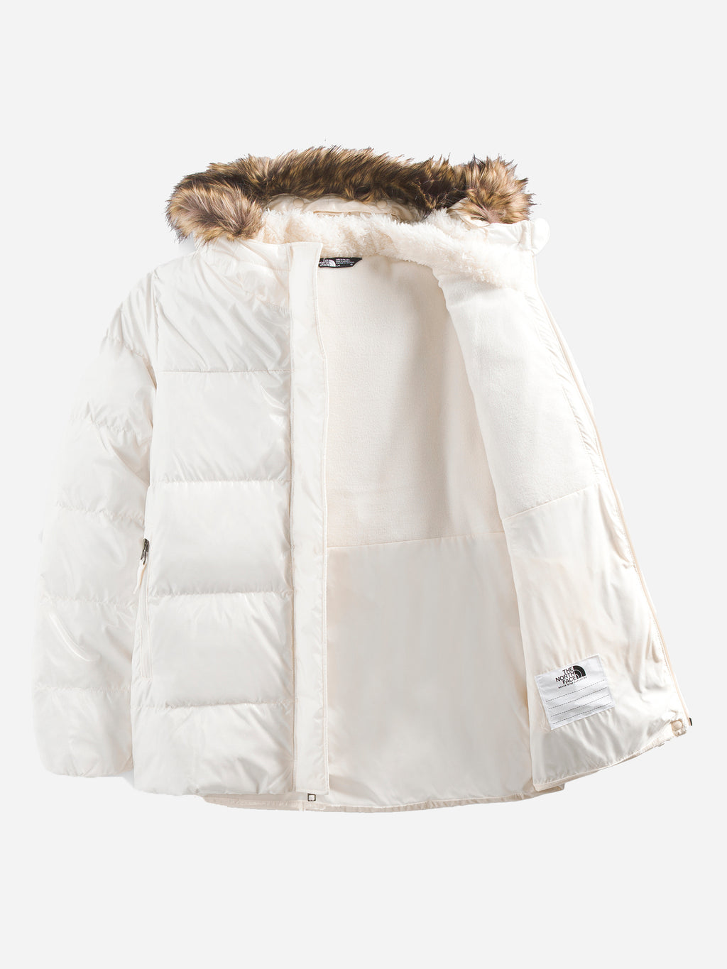 The North Face Girls’ Printed North Down Fleece-Lined Parka - Saint Bernard