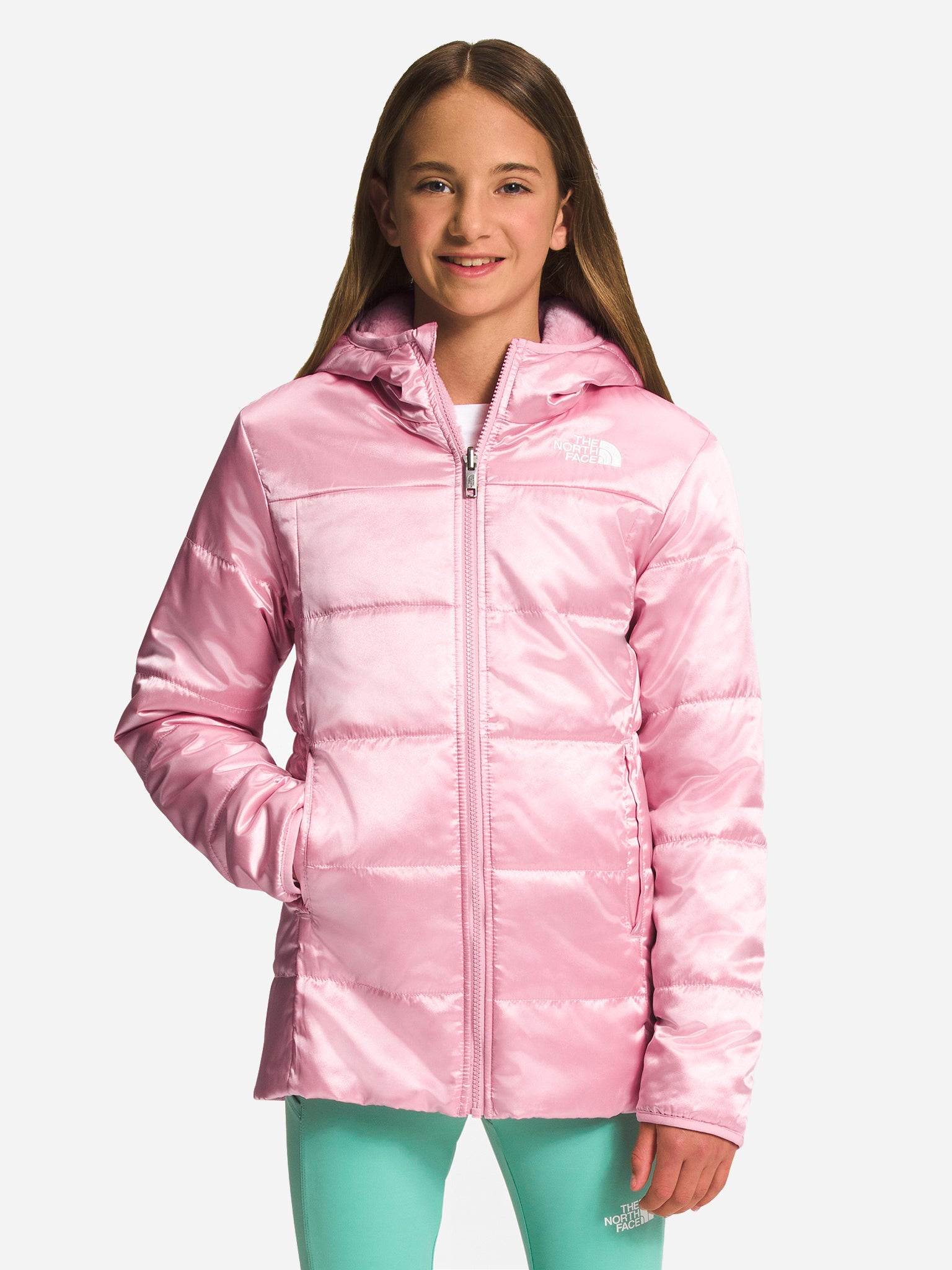 The North Face Girls' Reversible Mossbud Parka Saint