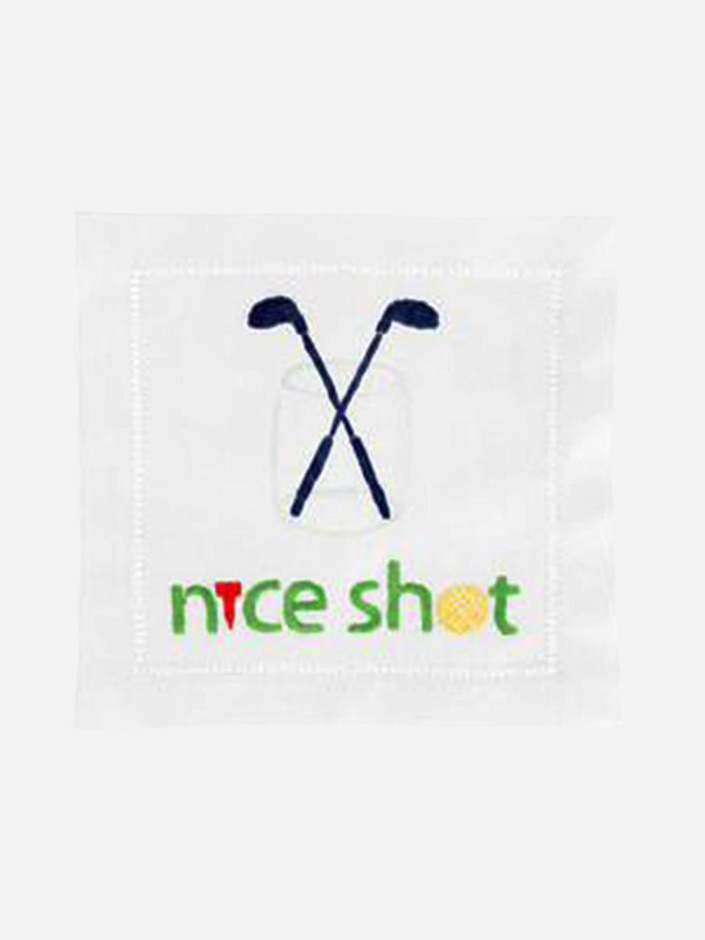 August Morgan Nice Shot Cocktail Napkin Set - Saint Bernard
