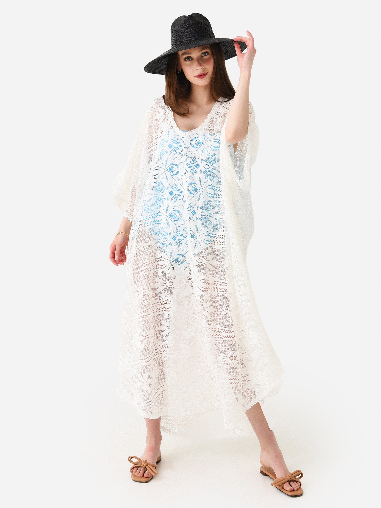 Melissa Odabash Women's Nicki Kaftan - Saint Bernard