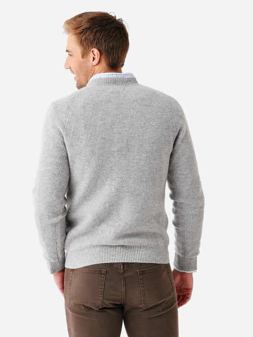 Naadam Cashmere Men's Waffle Crewneck Sweater