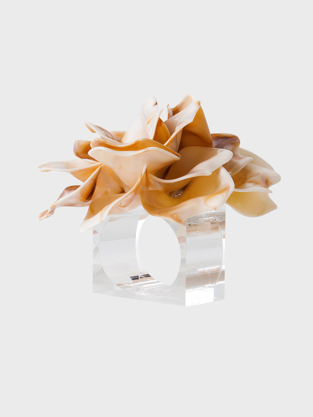 Kim Seybert Dahlia Napkin Ring - Saint Bernard