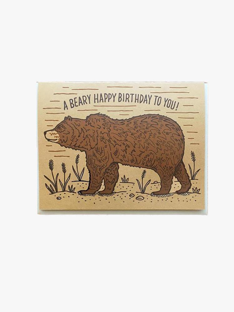Noteworthy Birthday Bear Greeting Card - Saint Bernard