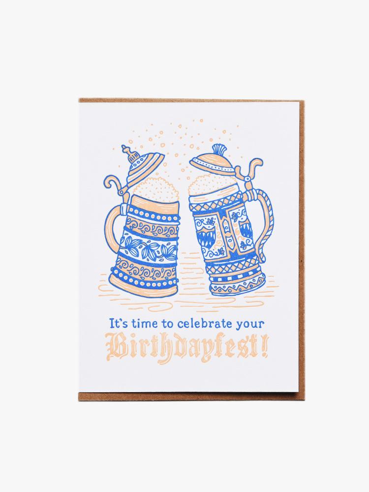 Noteworthy Birthdayfest Greeting Card - Saint Bernard