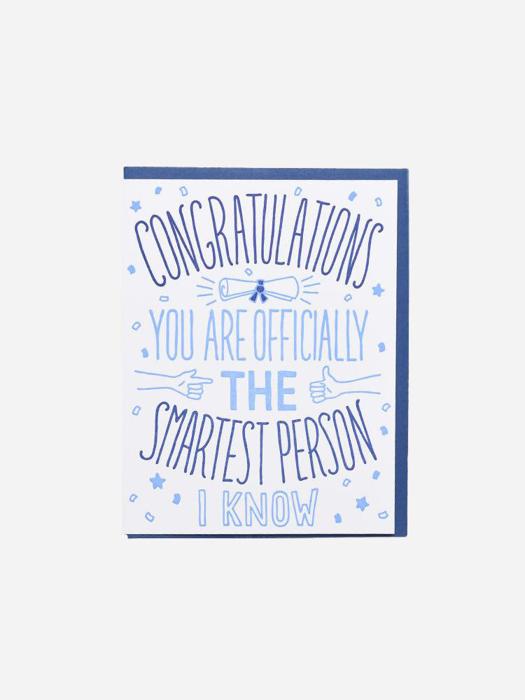 Noteworthy Congrats Smartest Greeting Card