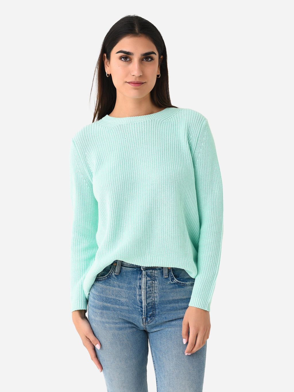 525 America Women's Emma Shaker Stitch Sweater - Saint Bernard
