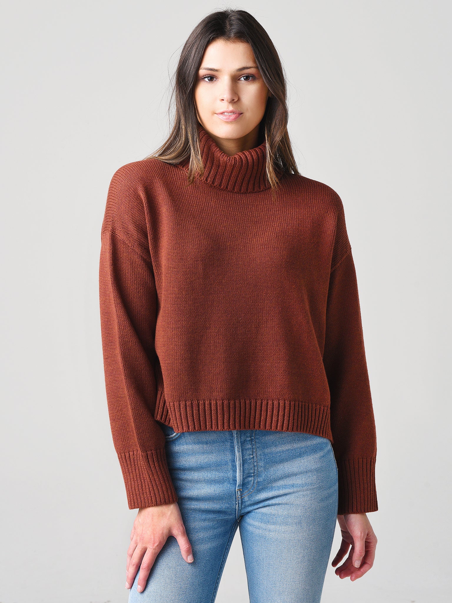 525 Women's Long Sleeve Turtleneck Sweater - Saint Bernard