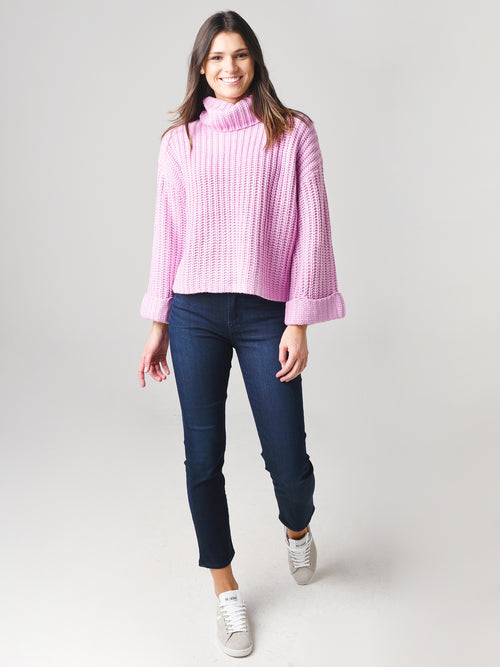 525 Women's Wide Sleeve Turtleneck Sweater