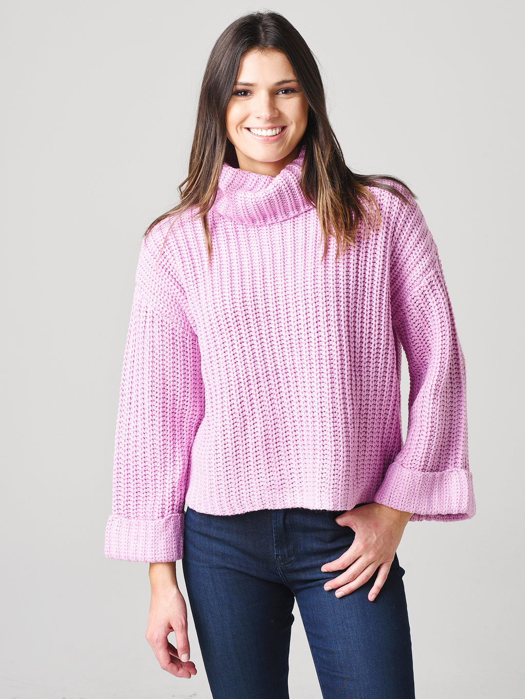 525 Women's Wide Sleeve Turtleneck Sweater - Saint Bernard