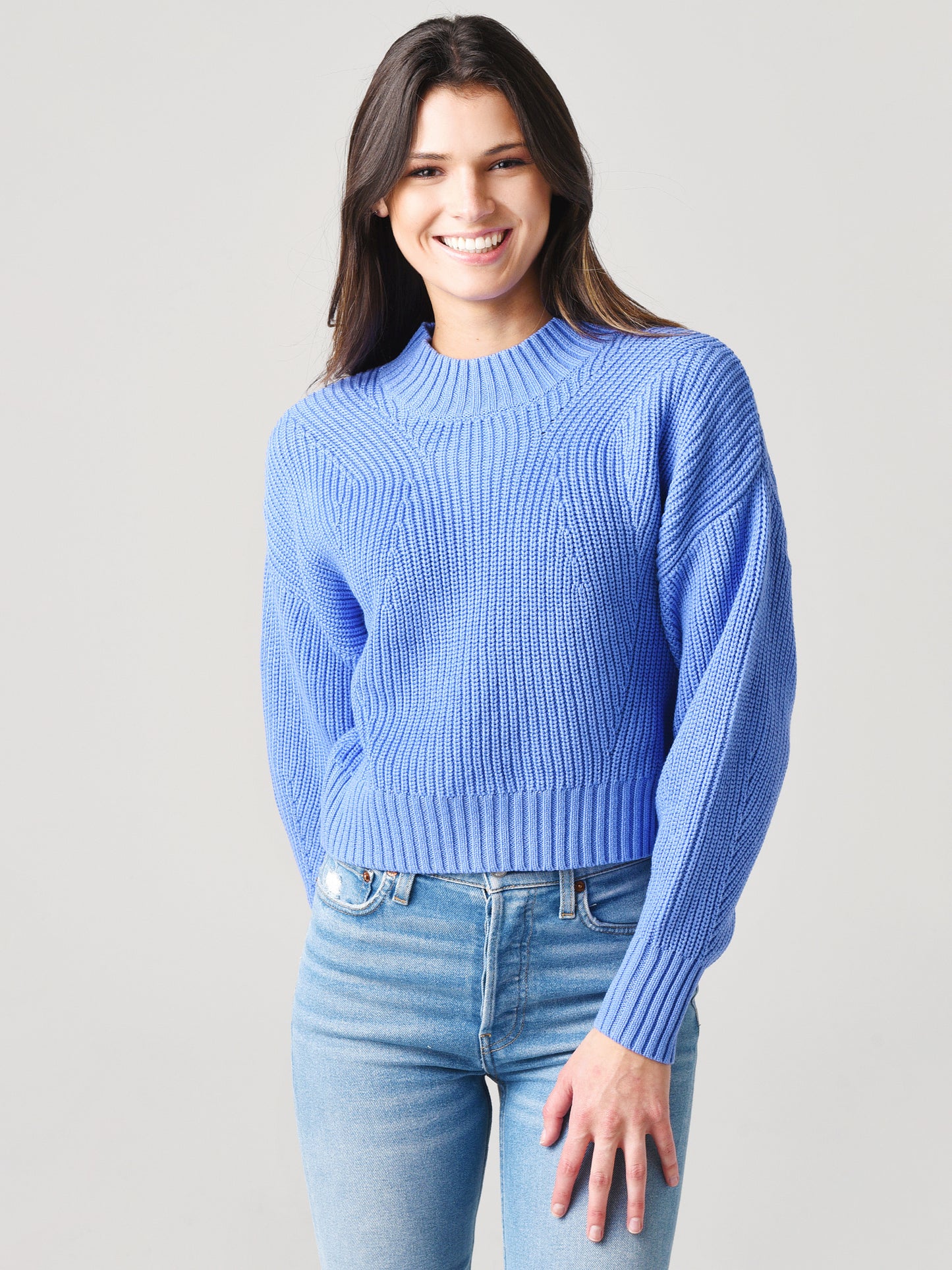 525 Women's Mia High Crew Pullover Sweater - Saint Bernard