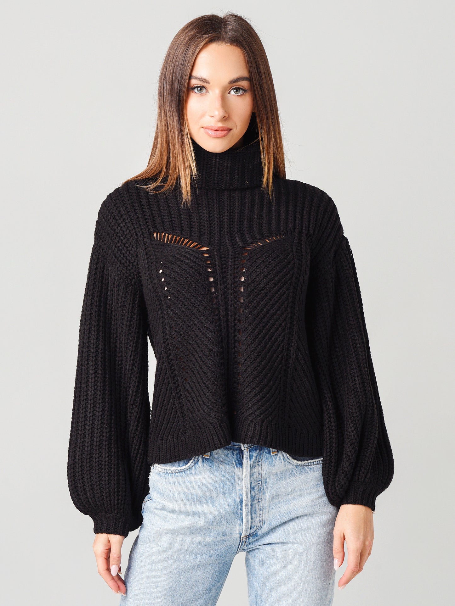 525 Women's Faux Corset Oversized Pullover