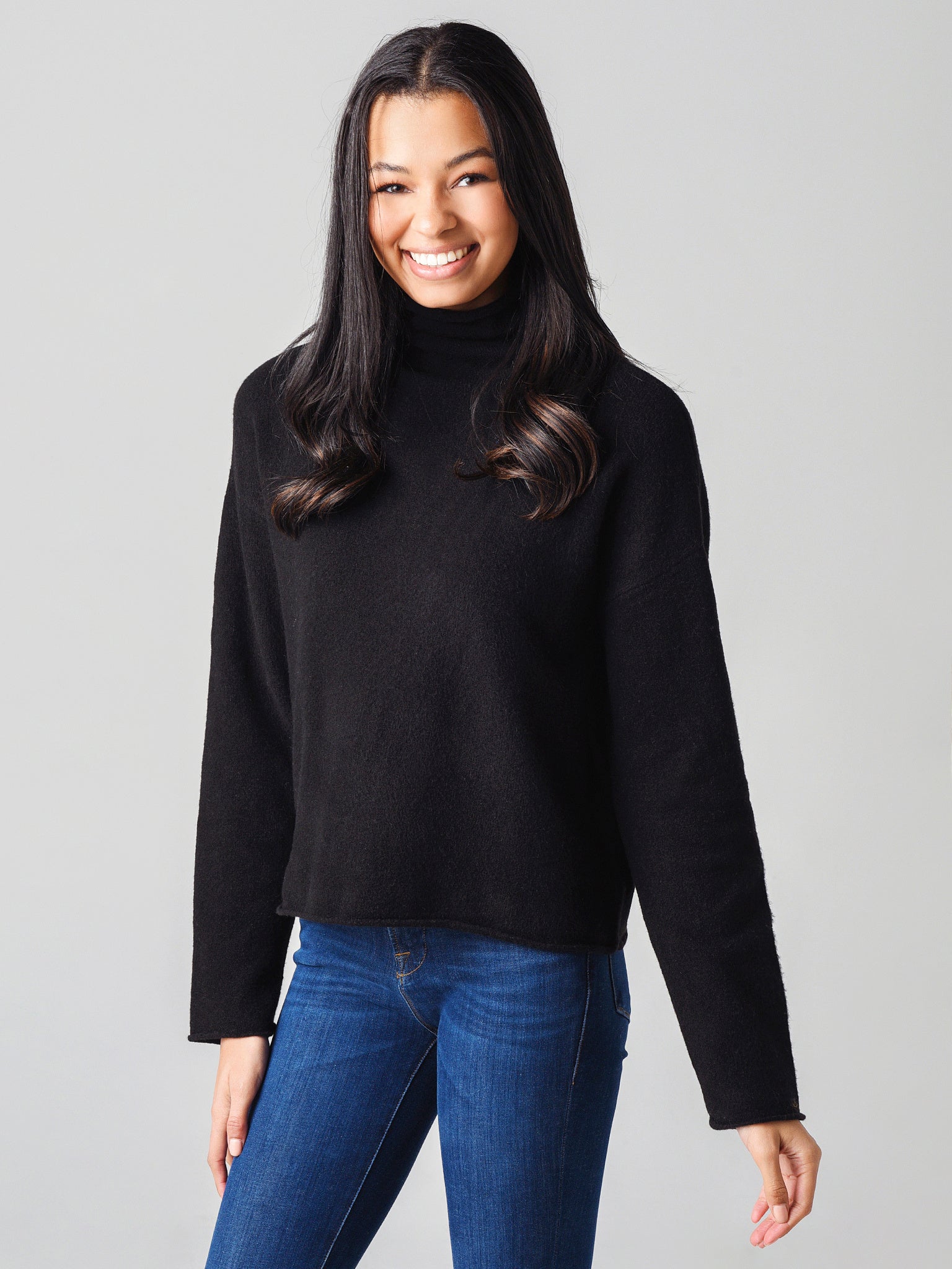 525 Women's Roll Neck Pullover Sweater - Saint Bernard