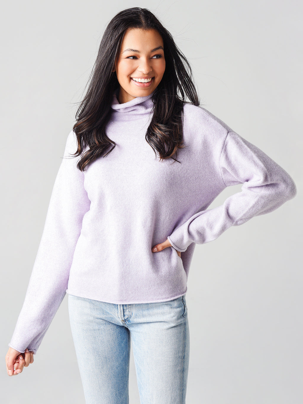 525 Women's Roll Neck Pullover Sweater - Saint Bernard