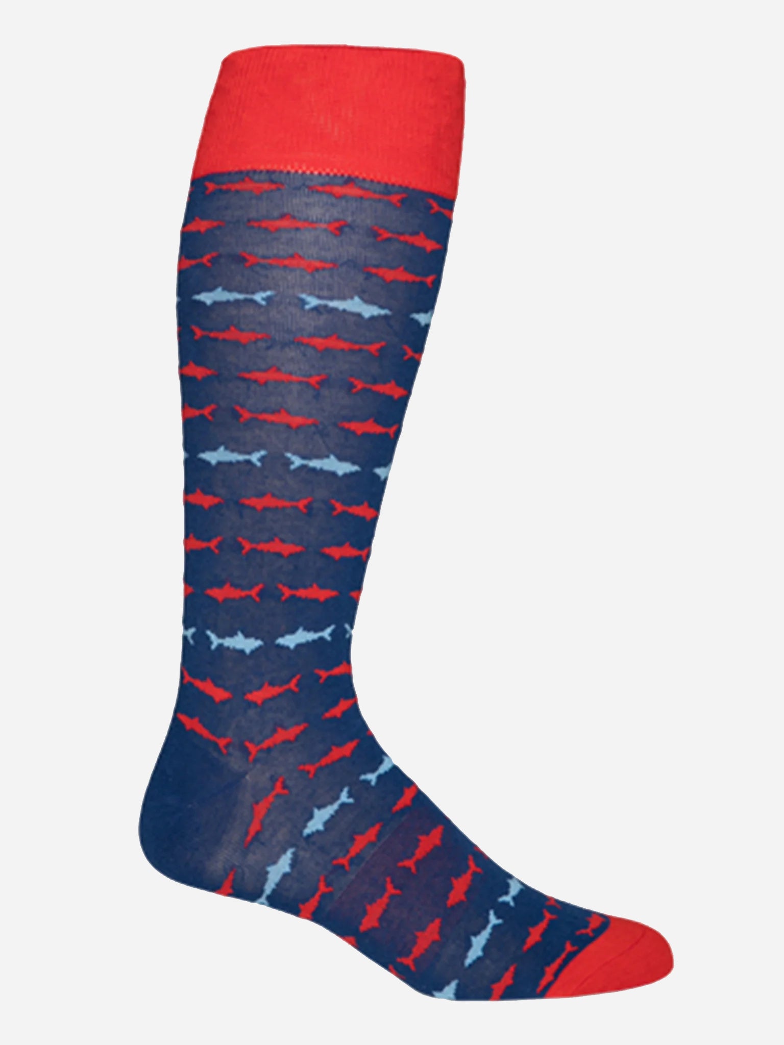 Dead Soxy Navy Sharks Dress Sock - Saint Bernard
