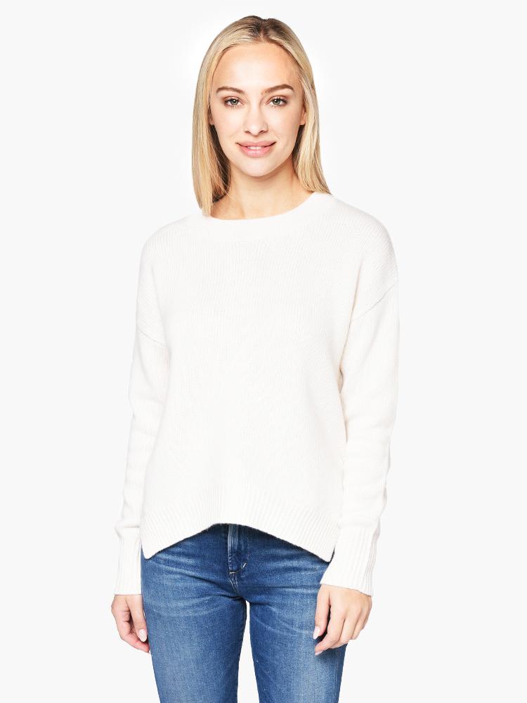 One Grey Day Women’s Lyle Cashmere Pullover - Saint Bernard