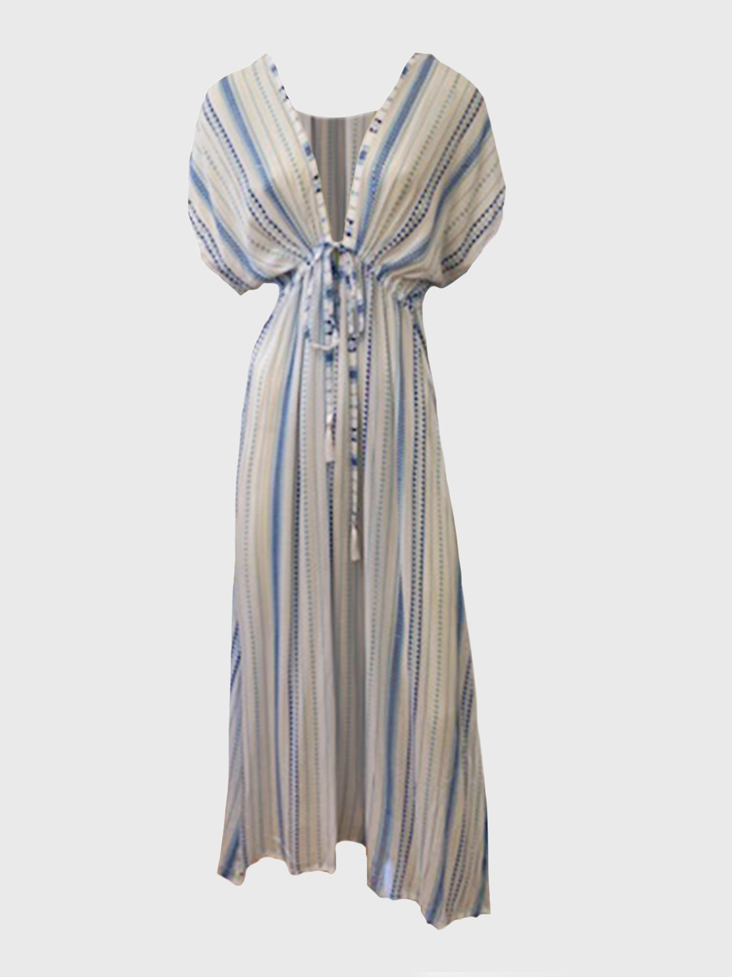 Cool Change Women's Olivia Caftan Horizon Stripe - Saint Bernard