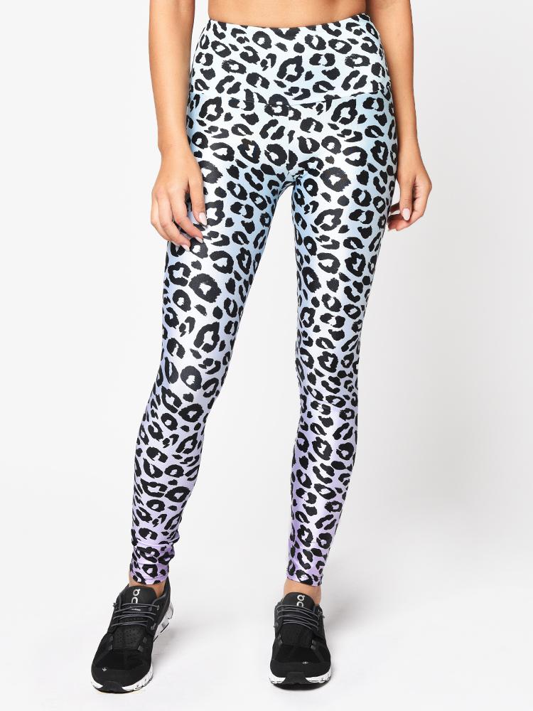 Goldsheep Women’s Ombre Snow Leopard Legging - Saint Bernard