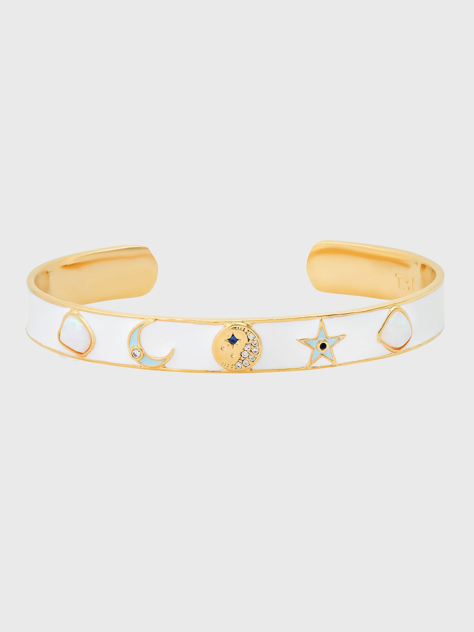Tai Celestial Enamel Open Cuff Bracelet - Saint Bernard