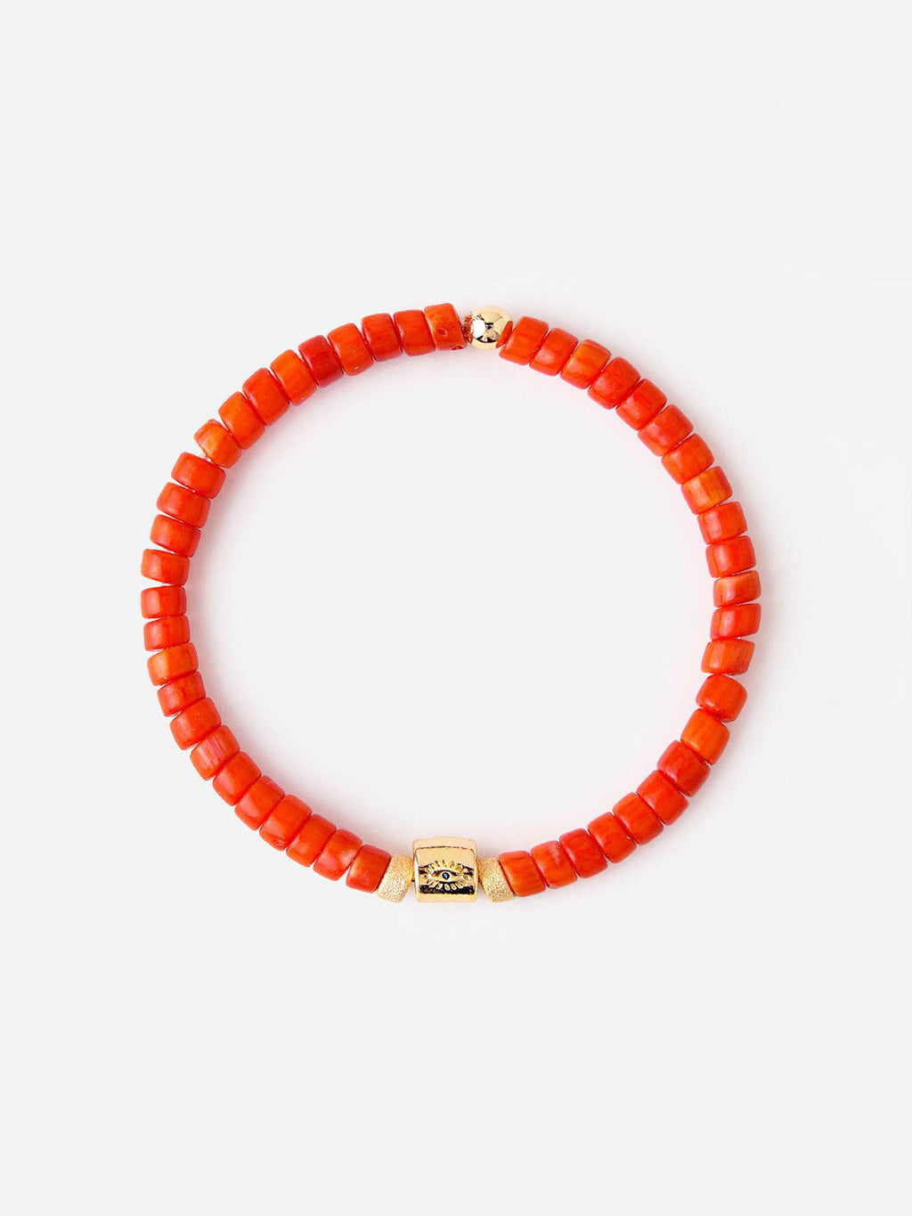 Alexa Leigh Women's Orange Heishi Bracelet - Saint Bernard