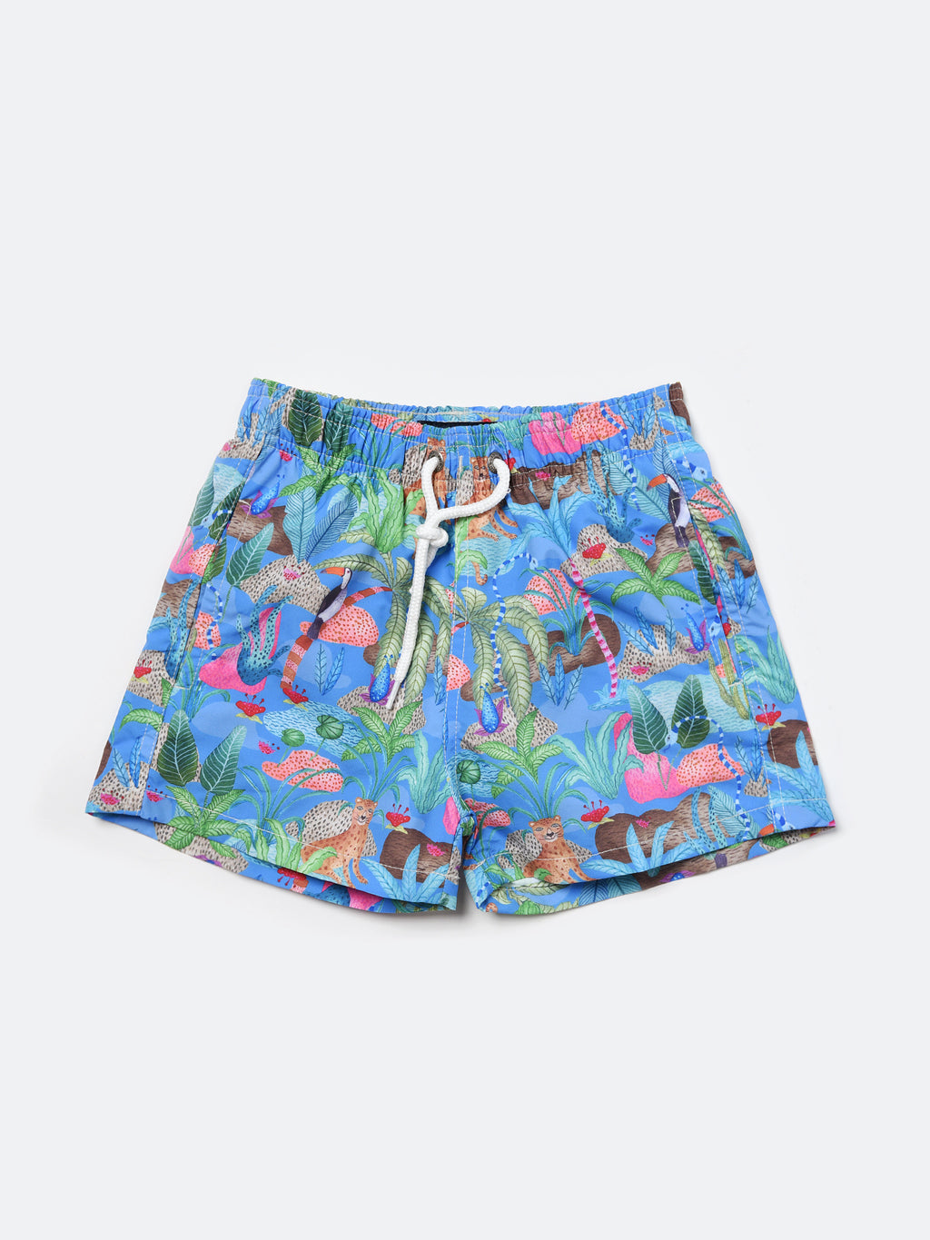 Pat And Can Boys' Orinoco Swim Trunk - Saint Bernard