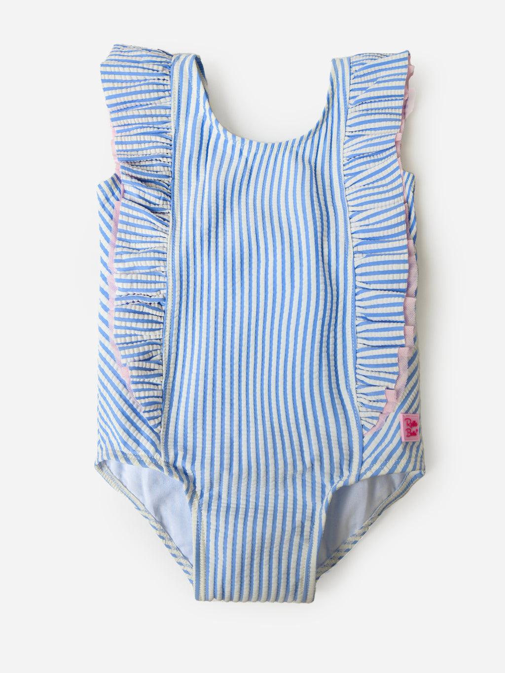 Rufflebutts Girls' Waterfall One-Piece Swimsuit - Saint Bernard