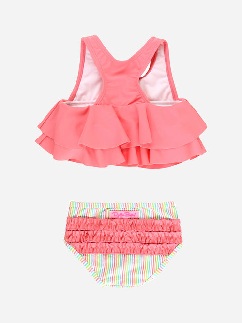 Rufflebutts Girls' Flounce Bikini Set